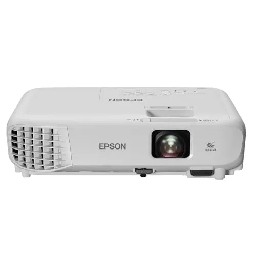 Epson EB-W06 3LCD-Projektor - WXGA 1280x800p, 3700 Lumen, brilliante Bildqualität mit optionalem WLAN für flexibles Streaming
