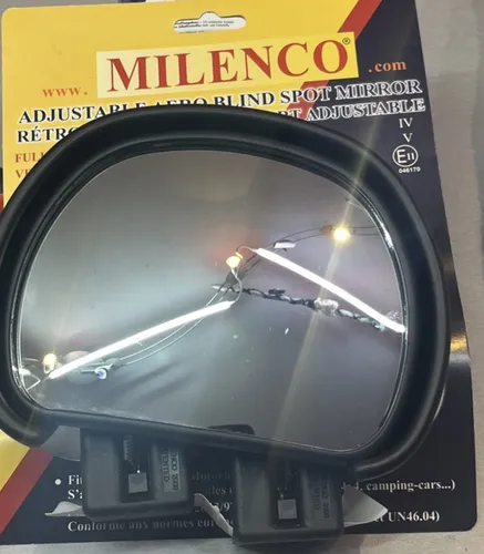 Milenco Aero Toter Winkel Zusatzspiegel, schwarz