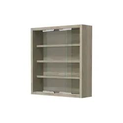 VCM Glasvitrine hängend - Agisa S - Moderne hängende Glasvitrine aus robustem ESG-Sicherheitsglas mit 3 variablen Böden für flexible Nutzung. Ideal für platzsparende Aufbewahrung. Maße: H. 40 x B. 37 x T. 10 cm.