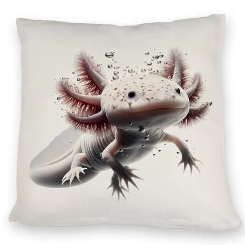 speecheese Axolotl Kissen Bezauberndes Axolotl Kissen Perfekt für Amphibien-Liebhaber Aquarium Deko Salamander Unterwasser-Motiv Zum Schwimmen Relaxen