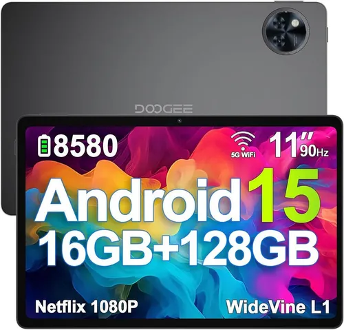DOOGEE U11 Android Tablet 11 Zoll mit 8580mAh Akku - Erleben Sie das DOOGEE U11 Tablet mit 11 Zoll HD-Display, 4GB RAM und 128GB Speicher. Ideal für Gaming und Multimedia, bietet es eine lange Akkulaufzeit und moderne Funktionen wie Face ID.