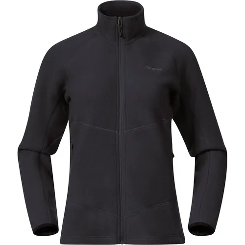 Bergans Damen Rabot Merino Fleece Jacke - Komfortable Wärme für Wanderungen - Funktionsjacke in Größe S, grau, ideal als Midlayer für kalte Temperaturen und ausgedehnte Wandertouren.