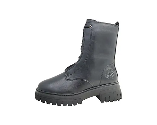 s.Oliver Damen Winterstiefeletten - Gefüttert, Vegan, Schwarz, 37 EU - Wanderschuhe für frostige Tage, gefüttert und 100% vegan. Die SOFT FOAM Sohle bietet höchsten Komfort und passt sich perfekt an die Fußform an.