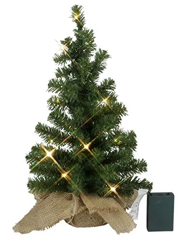 Best Season LED-Tannenbaum 45 cm - Nussknacker - Dekoratives Weihnachtsbäumchen mit Timerfunktion für festliche Beleuchtung, ideal für Innenräume und ohne Stromanschluss