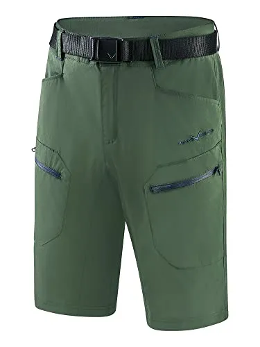 Black Crevice Herren Trekking Shorts, Forest Green/Steel Blue, XXL