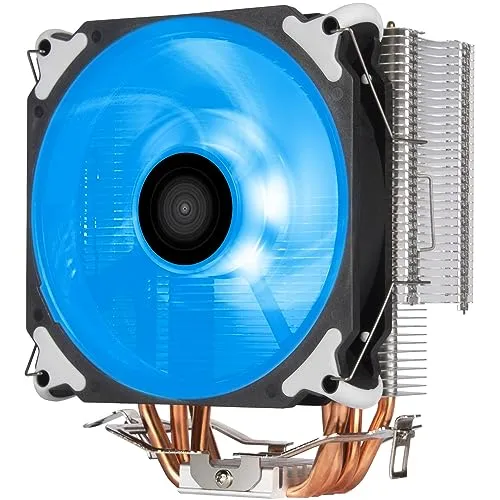 SilverStone Technology SST-AR12-RGB CPU-Kühler - CPU-Kühler mit 4 Wärmerohren und 120mm PWM RGB Lüfter, bietet herausragende Kühlleistung und leisen Betrieb dank Direct Contact Heatpipe-Technologie.
