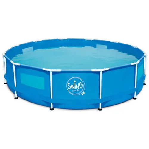 Swing Metall-Rahmen-Pool 457 x 122 cm - Spa, Pool – Robuster Metall-Rahmen-Pool für erfrischenden Badespaß im eigenen Garten, ideal für die ganze Familie.
