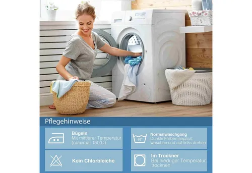 yadetextil Bettwäsche 200x220 cm, Renforce, 3 teilig, Bettwäsche-Set, 200x220 cm, Miza