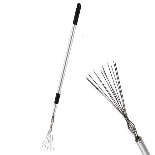 Laubstecher (Aluminium) mit Teleskopstiel | Laubpicker, Papiersammler
