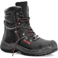 Sicherheitsschnürstiefel RENZO ESD S3 HI - Größe 42, schwarz - Arbeits- & Schutzkleidung: Robuste Sicherheitsschnürstiefel mit ESD-Schutz, wärmeisolierend und durchtrittsicher – ideal für den täglichen Einsatz in gefährlichen Umgebungen.