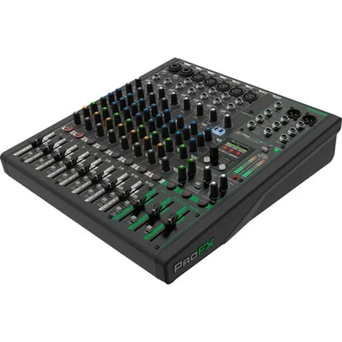 Mackie ProFX12v3+ Mischpult - Professionelles 12-Kanal Mischpult mit integrierten Effekten, ideal für Live-Performances und Studioaufnahmen.
