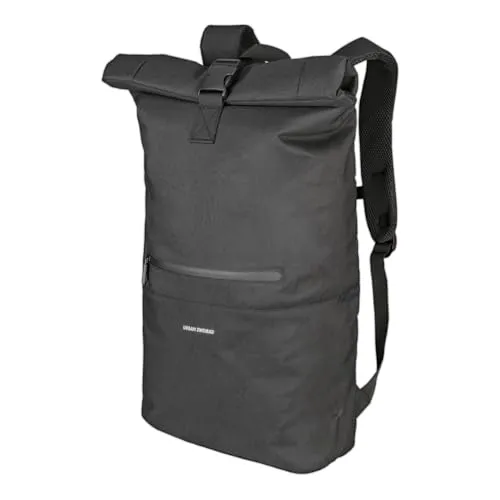 Roll Top Rucksack HYBRID 31l - Wasserabweisender Fahrradrucksack in Dark Grey - Daypack mit 31 l Volumen, ideal für Laptop bis 17 Zoll. Robustes, wasserabweisendes Material und minimalistisches Design für urbanen Alltag und Sport.