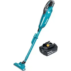 Makita DCL 284 FT Akku Staubsauger 18 V mit 5,0 Ah Akku - Leistungsstarker Akku-Staubsauger für gründliche Reinigung, geräuscharm und beutellos – ideal für Auto und Treppenhäuser. Mit praktischer Memory-Funktion für individuelle Saugkraft.