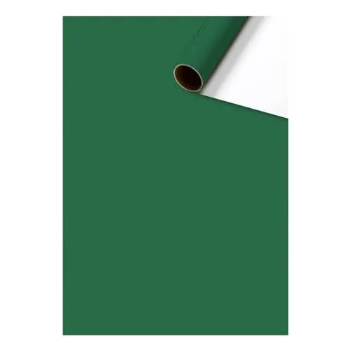 Geschenkpapier - Röllchen - 70cm x 10m - Grün - Kurzrolle - Uni Plain - Verbraucherrolle