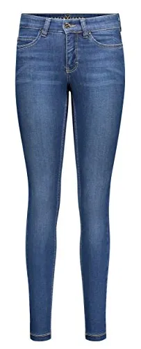 MAC Damen Jeans Dream Skinny - W32/L30, D569 mid Blue - Jeans in Skinny Fit mit bequemer Taille und höherer Leibhöhe für optimalen Tragekomfort und modernen Look.