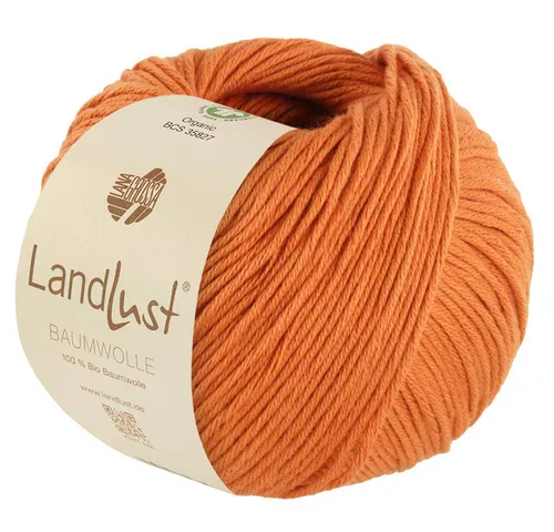 LANA GROSSA LANDLUST BAUMWOLLE GOTS Häkelwolle, 115 m (zertifiziertes Bio-Baumwollgarn), 50 g