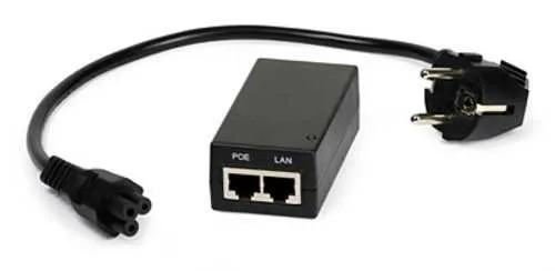 Produktbild Danitech Netzteil Adapter PoE 230V auf 48V max 0,5A / 500mA 802.3af 24Watt für Router CCTV Kameras Stromversorgung per Netzwerkabel