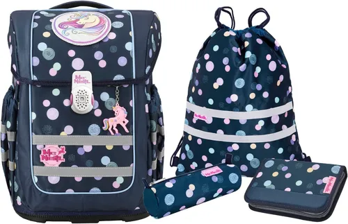 MCNEILL ERGO COMPACTO POLLY Schulranzen Set - Schulranzen Set mit ergonomischem Design, ideal für gesundes Tragen und optimalen Komfort für Schulkinder.