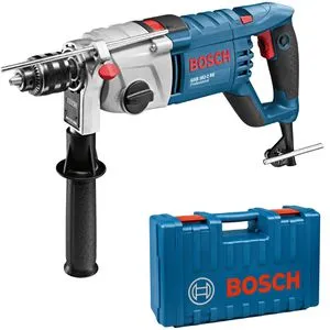 Bosch GSB 162-2 RE - 1500 W Schlagbohrmaschine mit Tiefenanschlag und Koffer, stufenlose Drehzahlregelung und Wiederanlaufschutz für sicheres Arbeiten