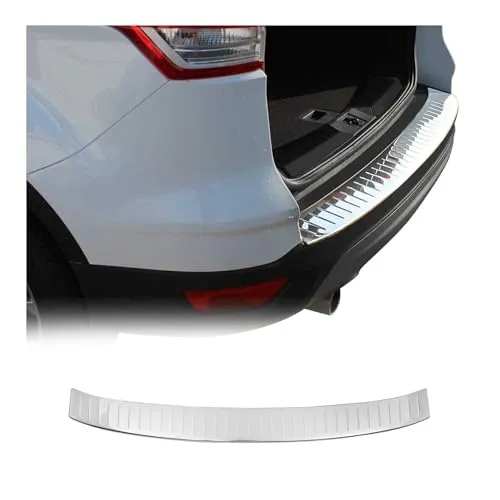 Ladekantenschutz für Ford Kuga 2013-2019, Edelstahl Silber - Stoßstangenschutz aus robustem Edelstahl, perfekt für Ford Kuga 2013-2019. Schützt die Ladefläche vor Kratzern und Stößen, mit einfacher Montage und passgenauer Form.