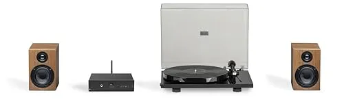 Pro-Ject Stereo Set E Phono – Einsteiger HiFi Set - Kompaktes HiFi Set mit Plattenspieler, Verstärker und Lautsprechern. Genießen Sie erstklassigen Sound mit einfachen Anschlussmöglichkeiten und hochwertigem Zubehör. Ideal für alle Musikliebhaber!