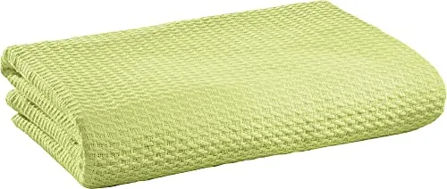 Erwin Müller Sommerdecke, Baumwolldecke lindgrün Größe 220x240 cm - luftig-leicht, weiche Qualität, sehr angenehm - 100% Baumwolle