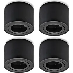 Sweet LED Aufbauleuchte 4er Set - Flache 50mm Aufbauspots aus Aluminium - Moderne Lampen für stilvolle Innenräume – flach und kompakt (50mm hoch), ideal für niedrige Decken. Robust aus Aluminium, minimalistisch und einfach zu montieren.