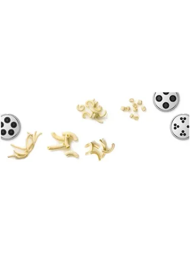 Bosch Pastascheiben MUZ9PP2 - 5 verschiedene Formen für selbstgemachte Nudeln, robust und spülmaschinengeeignet, passend für Küchenmaschine Serie 6 und 8
