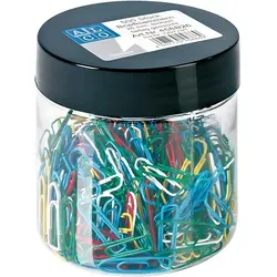 Alco Briefklammern, lackiert, gemischt, eckig, 26 mm, 500 Stück