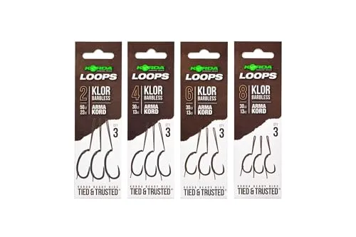 Korda Loop Rigs Klor - Haakmaat 6-30lb - Onderlijn