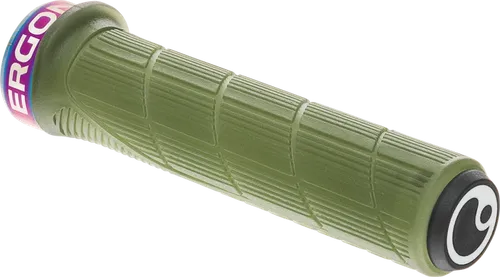 Ergon GD1 Evo Slim Factory - Oliv Fahrradgriffe - Fahrradgriffe für Downhillfahrer mit einzigartiger Gummimischung in Oliv; ideal für besten Grip und Kontrolle auf der Strecke.