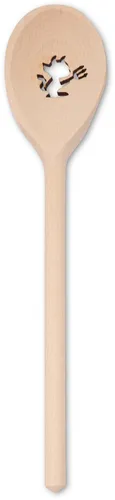 Kochlöffel Löffel oval - aus Buchenholz L 30 cm - mit gelasertem Motiv: Teufel
