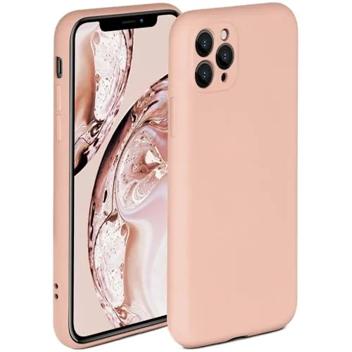 ONEFLOW Soft Case für iPhone 11 Pro Max Hülle aus Silikon mit Kameraschutz, Silikonhülle mit erhöhtem Schutz fürs Display, Backcover Schutzhülle, weiche Handyhülle, Rosa