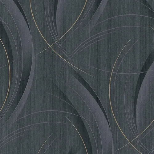 Guido Maria Kretschmer Tapete GMK 10218-15 Schwarz - Stylische Tapete mit einem Maß von 10,05 m x 0,53 m, leicht abziehbar und schmutzabweisend – ideal für eine einfache Renovierung!