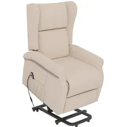 TV-Sessel mit elektrischem Lift und Kippfunktion, cremefarben