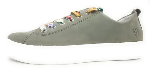 Remonte Damen Schnürschuhe sportlich grün Gr. 37 - Sportliche Damen Sneaker in grün von Remonte, mit atmungsaktiver Softfoam-Innensohle und bunten Schnürsenkeln für einen frischen Look. Ideal für den Alltag und vielseitig kombinierbar.