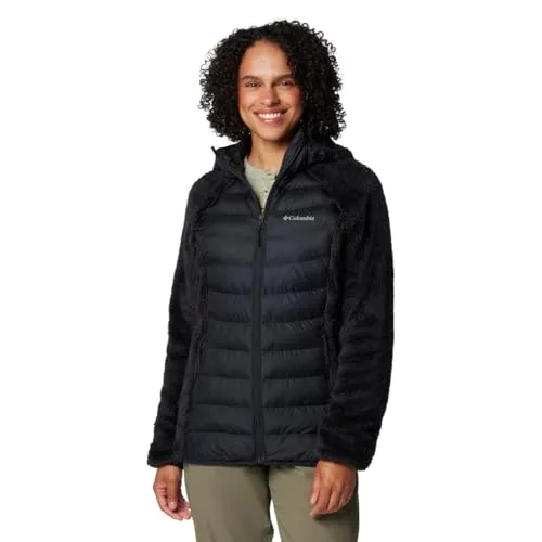 Columbia Damen Hybrid-Jacke Powder Lite II Sherpa - Funktionsjacke für Damen mit Omni-Shield Technologie, die optimalen Schutz gegen Wasserflecken bietet - ideal für Outdoor-Aktivitäten bei kühlerem Wetter.