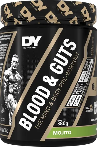 Dorian Yates Blood and Guts Mojito - 380g - Leckeres Sportgetränk mit Mojito-Geschmack, perfekt für optimale Energie während des Trainings. Ideal für Sportler, die Leistung und Genuss kombinieren möchten.