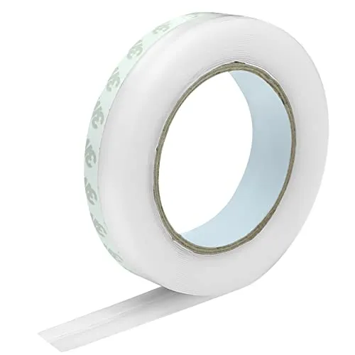 GWHOLE Dichtungsstreifen Silikon Dichtungsband Selbstklebend 25 mm x 8 m, Türdichtung Zugluftstopper Transparent Türbodendichtung Luftzugstopper Fensterdichtung Zugluftstopper für Türen Fenster
