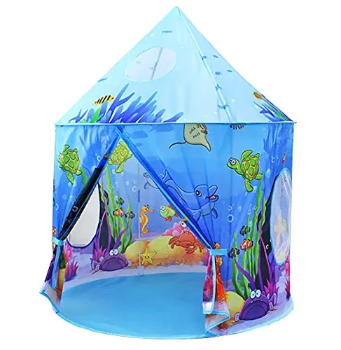 Benebomo Kinderzelt, Blau, Ozean, Spielzelt für Jungen und Mädchen, Zelt Kinderzimmer, Geburtstags- und Feriengeschenke für Kinder