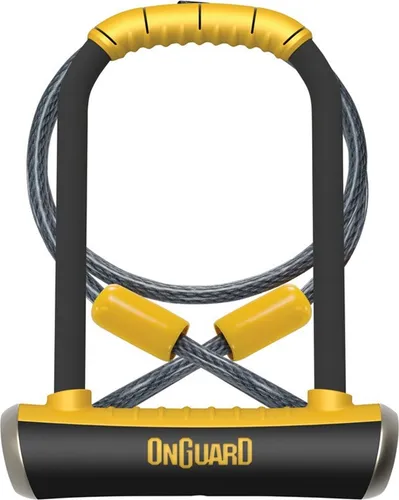 ONGUARD Pitbull Dt Beugelslot - Robustes Fahrradschloss - Fahrradschloss aus gehärtetem Stahl, 120 cm lang für flexible Anwendung, bietet hohen Diebstahlschutz für Ihr Fahrrad.