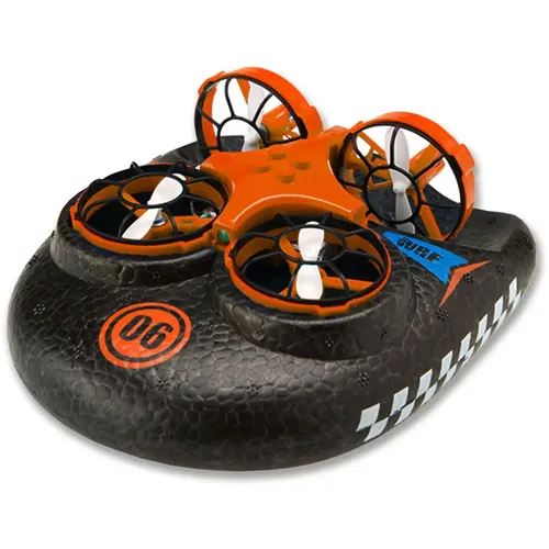 TRIX 3-IN-1 Drone Hovercraft Orange von Amewi