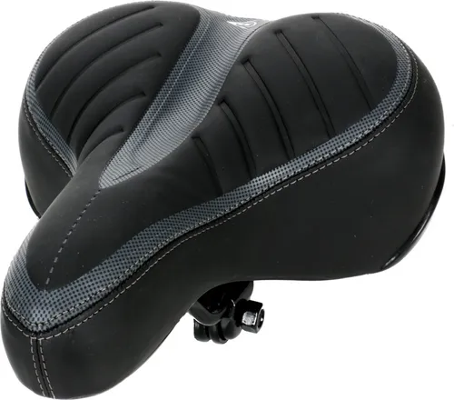 Fahrradsattel für City- und Tourenräder, Damen und Herren Komfortsattel, ergonomisch geformt, Rad-Sattel mit 2 Federungen, leichte Montage, Größe (LxBxH) ca. 25 x 21 x 11 cm