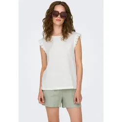 JDY Shirttop JDYSALVA LIFE S/L CROCHET TOP JRS weiß XL (42) von JDY