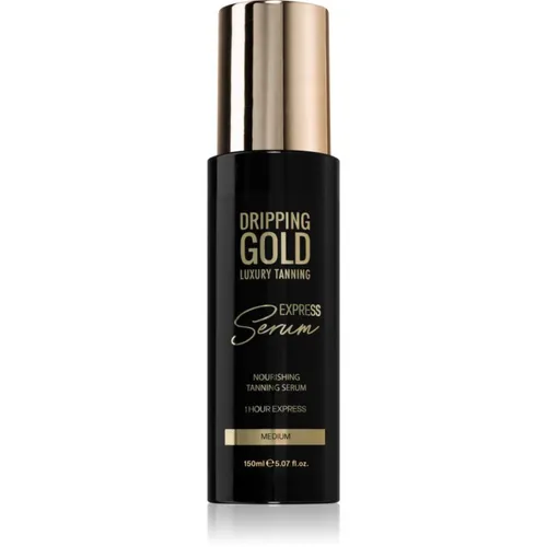 Dripping Gold Express Tanning Serum Selbstbräuner-Präparat für den Körper Farbton Medium 150 ml