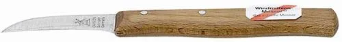 Windmühlenmesser 1486225010002 Gemüsemesser Holz - Sonstige Küchenhelfer, nicht-rostfreies Gemüsemesser mit feingepließtem Griff aus Rotbuche für präzises Schneiden und ansprechendes Design.