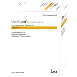UNILIPON 600 mg Filmtabletten - 100 St - Medikamente bei Augenbeschwerden, unterstützt die Augengesundheit mit hochwertigen Inhaltsstoffen für mehr Wohlbefinden.