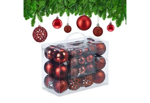 Weihnachtsbaumschmuck Rot von Relaxdays