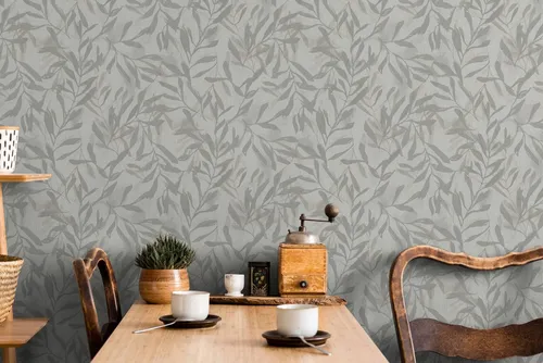 Marburg Vliestapete Tapete Leaf Luxe, geprägt, floral, moderne Vliestapete für Wohnzimmer Schlafzimmer Küche