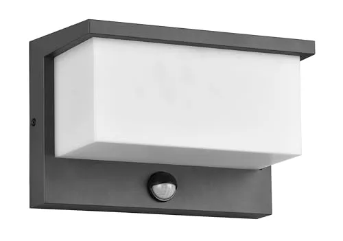 Trio 240969142 LED-Wandleuchte Nestos mit Bewegungsmelder - Lampen mit 1300lm Helligkeit, 3000K warmweißem Licht und IP54-Schutz für zuverlässige Außenbeleuchtung.